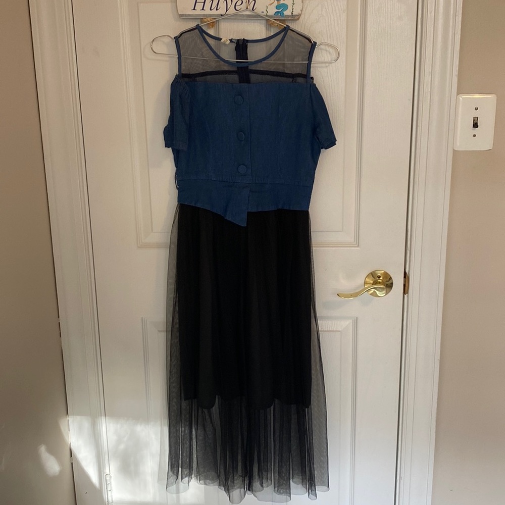 NaNa Dress - Jean/Black - Medium (fit Small)